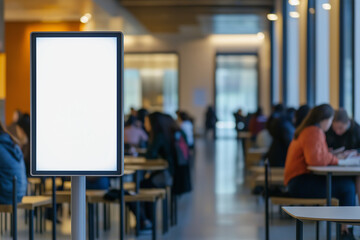 Obraz premium Blank Billboard, Modern Library Mockup