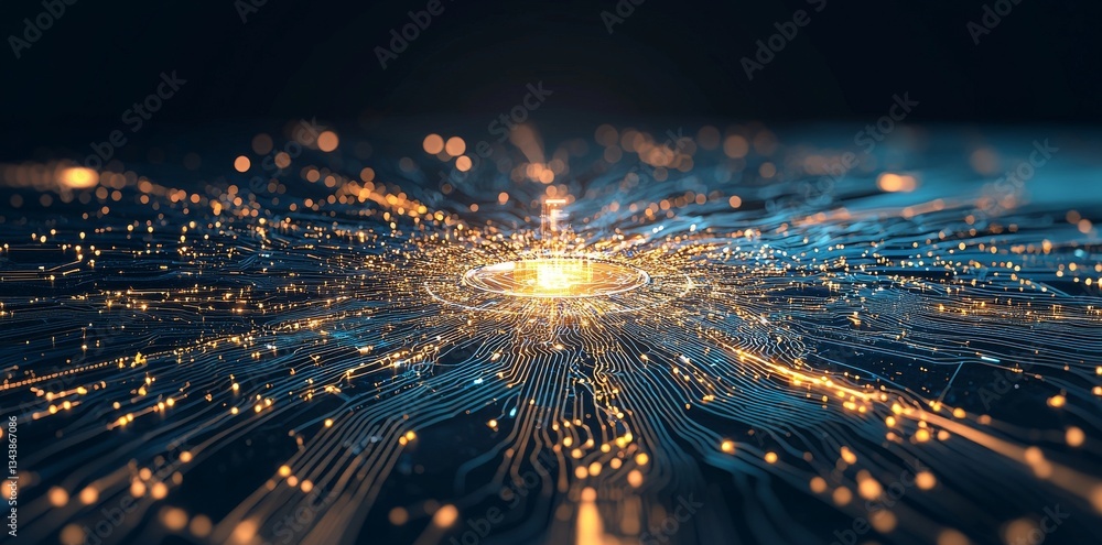 Poster abstract tech visuals forming a refined background, designed specifically for tech-based business pr