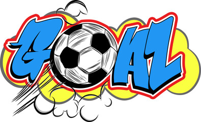 graffiti illustration with Goal written on it