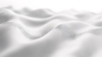 Abstract white wave texture, flowing background, digital design, website banner