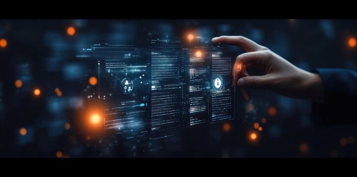 Human Resources Management Business Professional Reviewing Employee Data and Job Applications in High-Tech Environment