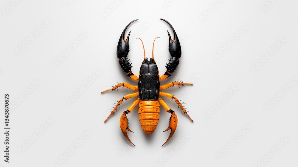 Poster macro insect study: an overhead shot showcases a detailed macro perspective of a unique insect. the 