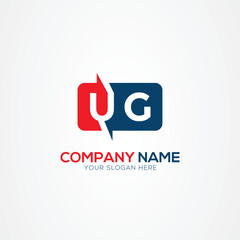 UG Creative Modern Letters Logo Design Element