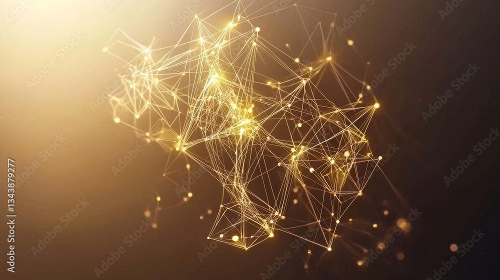 Poster this stylish design features a distinctive pattern of interconnected dots and lines, well-suited for