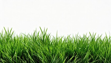 Fototapeta premium Vibrant Green Grass Blades: A Serene Nature Image
