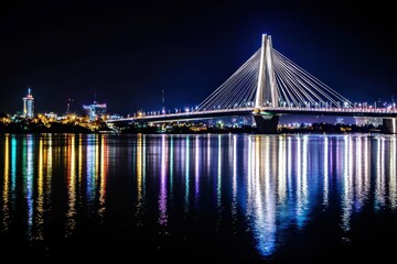 Obraz premium Iconic Bridge at Night