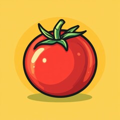 tomato icon inside the round line