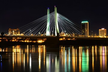 Fototapeta premium Iconic Bridge at Night