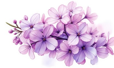 Beautiful purple flowers blooming elegantly
