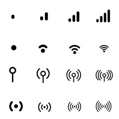 collection of signal icons for your web design