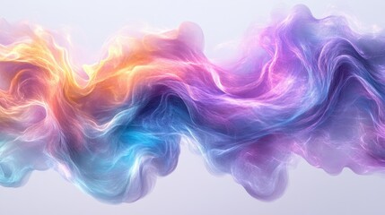 Colorful smoke wave abstract background