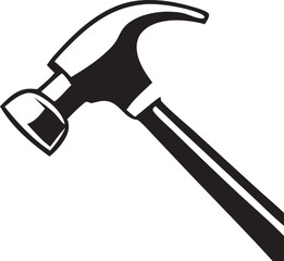 Hammer icon template black color editable. Hammer symbol Flat vector sign isolated on white background. Simple vector illustration for graphic and web design.