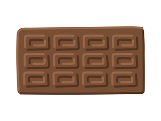 シンプルな板チョコのイラスト