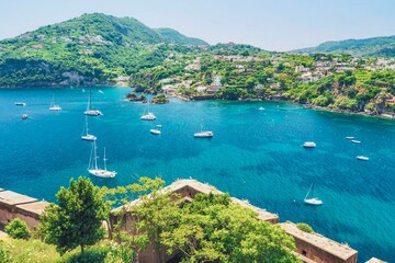 Fototapeta premium View of Ischia, from Aragonese Castel