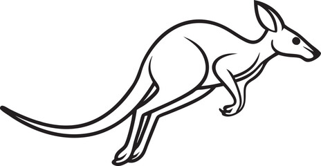 kangaroo with baby logo. kangaroo wallaby logo vector icon premium illustration