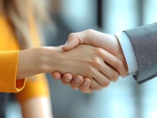Business Handshake Illustration