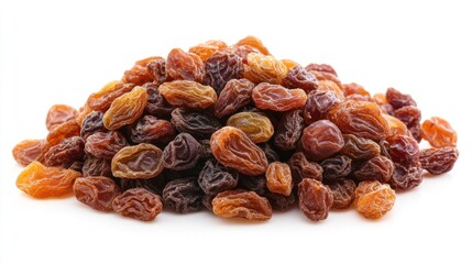 Fototapeta premium Heap of sweet and chewy dried raisins, ready for snacking and baking delights