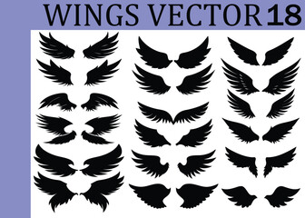 Mythical Wings Vector Pack &ndash; Perfect for Logos, Tattoos & Illustrations.