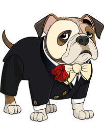 Bulldog in Costume