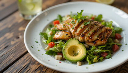 Healthy Eating: A Balanced Plate of Protein and Greens