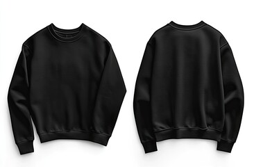 Blank black sweatshirt mockup