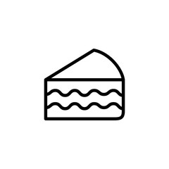 Cake icon logo design. Cake sign and symbol. Birthday cake icon