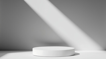 white tone color background with small podium, 화이트, 단상, 포디움 16