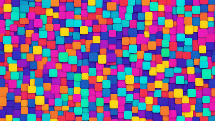Fototapeta premium Abstract. Colorful geometric square background. squares color pattern background wallpaper . 