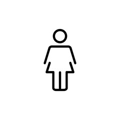 Female icon logo design. woman sign and symbol