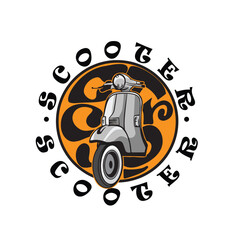 scooter bike classic badge,scooter classic logo,scooter classic emblem