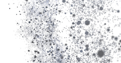 High-resolution image of abstract gray dust particles on white background. Perfect for design projects.