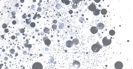 Sparkling silver bubbles on white. Perfect for backgrounds, textures, and design elements.