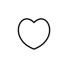 Love icon logo design. Heart sign and symbol. Like icon vector.