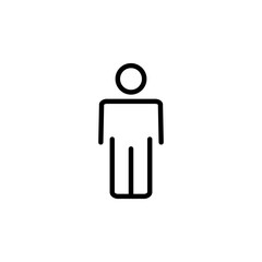 Man icon logo design. male sign and symbol. human symbol