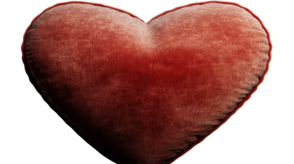 Velvet Heart of Affection: A plush, red velvet heart, representing love, compassion, and affection. Capturing the textures and emotions of a cherished symbol.