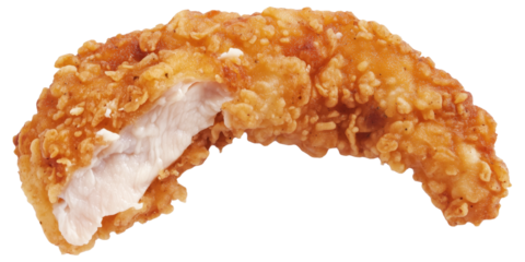 PNG Fried chicken tender with crispy coating