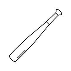 baseball bat icon outline