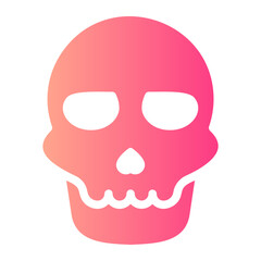 skull gradient icon
