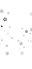 A dark background with scattered white stars that twinkle and shine