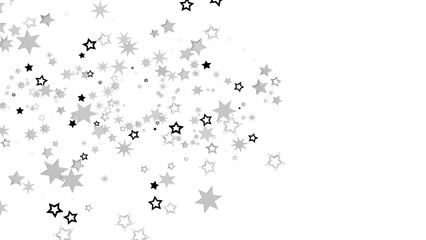 Scattered Stars on a Black Background