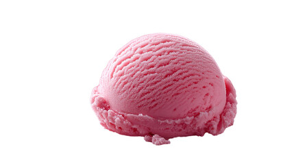 Strawberry Ice Cream Scoop: A single, delectable scoop of strawberry ice cream, creamy and inviting, promises a moment of sweet indulgence.
