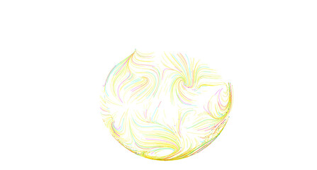 Colorful abstract background with swirling lines forming a sphere. Perfect for design projects.