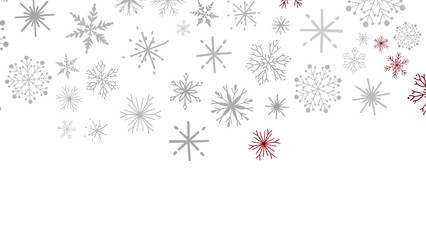 Winter Snowflakes Pattern Background