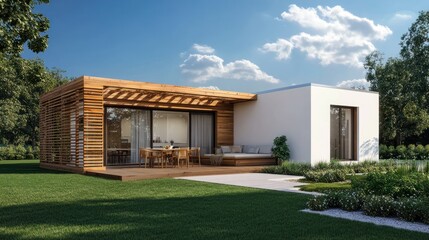 Modern, Wooden Exterior Home Design