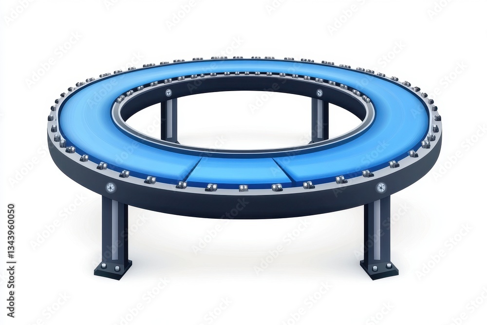 Aufkleber circular conveyor belt system for efficient material handling