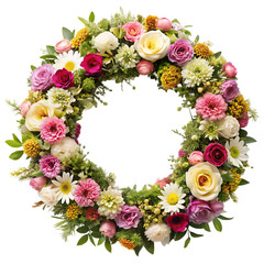Floral Wreath: Spring Flowers