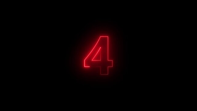 Countdown timer from 10 to 0 seconds real time on black background. Countdown timer thirty seconds animation from 10 to 0 seconds on transparent background