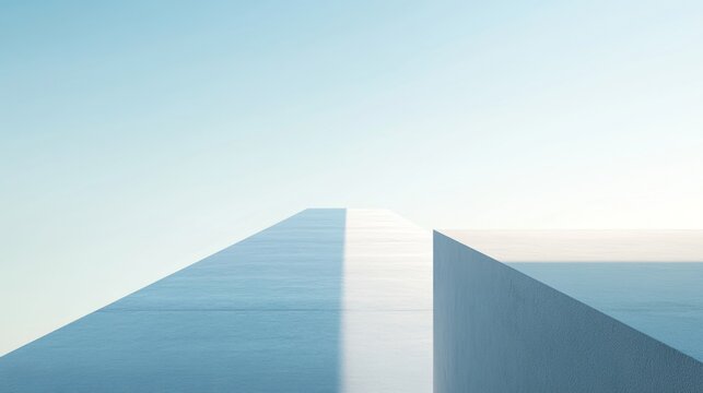 Abstract business concept symbolizing simplicity and clarity in modern strategy.