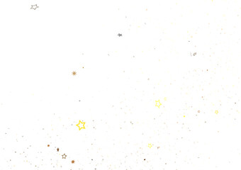 Golden Stars On Black Background