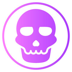 Obraz premium skull gradient icon